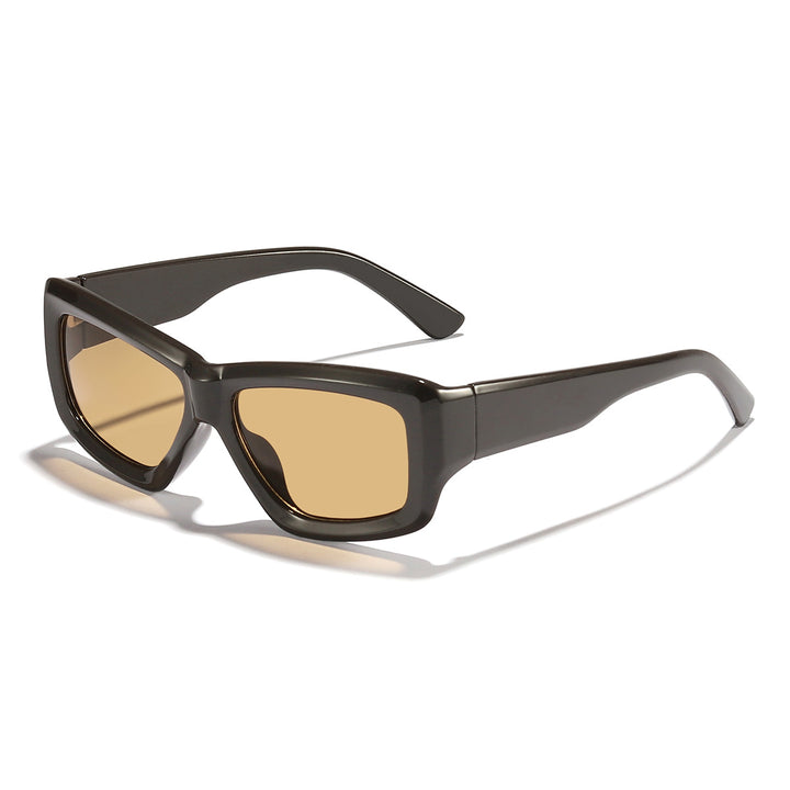Dame moteriktig solbrille i unik ramme Luvikno