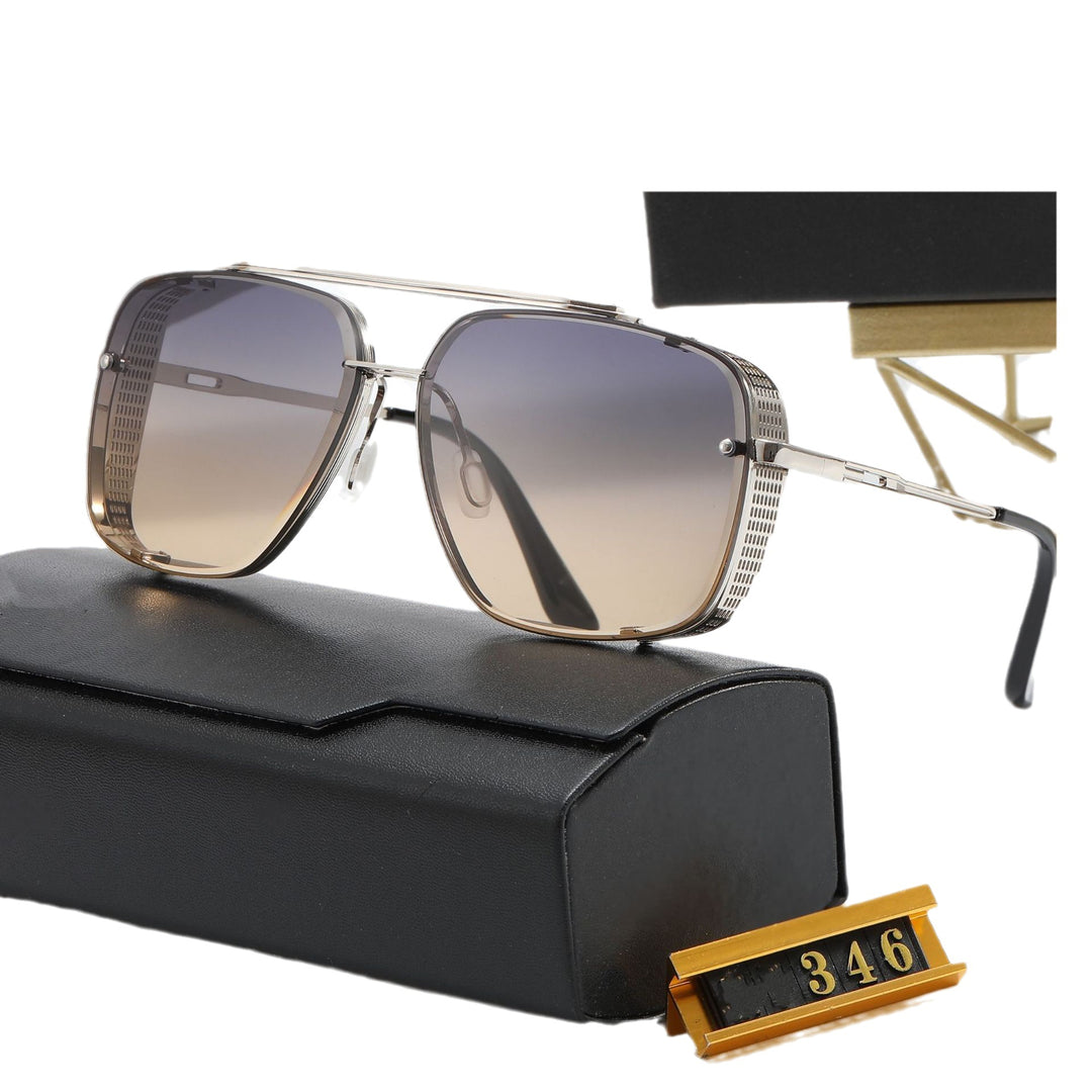 Dame designer solbrille med stilleggende firkantet ramme og UV-beskyttelse Luvikno