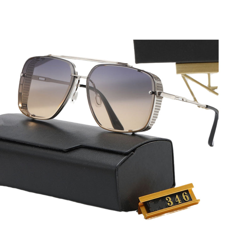 Dame designer solbrille med stilleggende firkantet ramme og UV-beskyttelse Luvikno