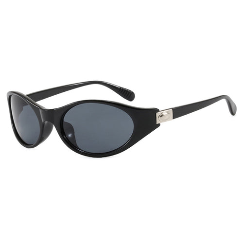 Dame stilfull solbrille i elegant ovalt design med beskyttende UV-filter Luvikno
