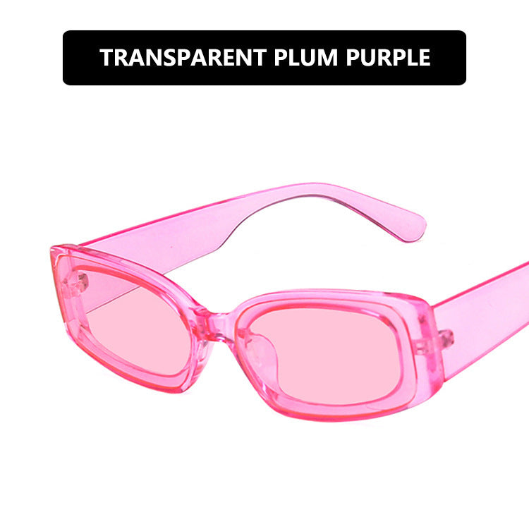Dame moteriktig solbrille med fordelaktig UV-beskyttelse og gjennomsiktig ramme Luvikno