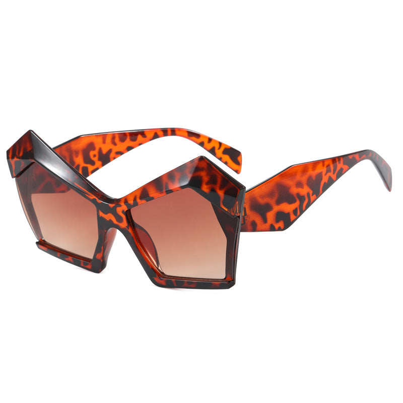 Dame geometrisk designerbrille Luvikno