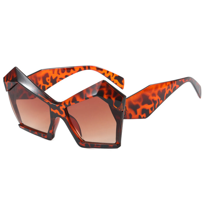 Dame geometrisk designerbrille Luvikno