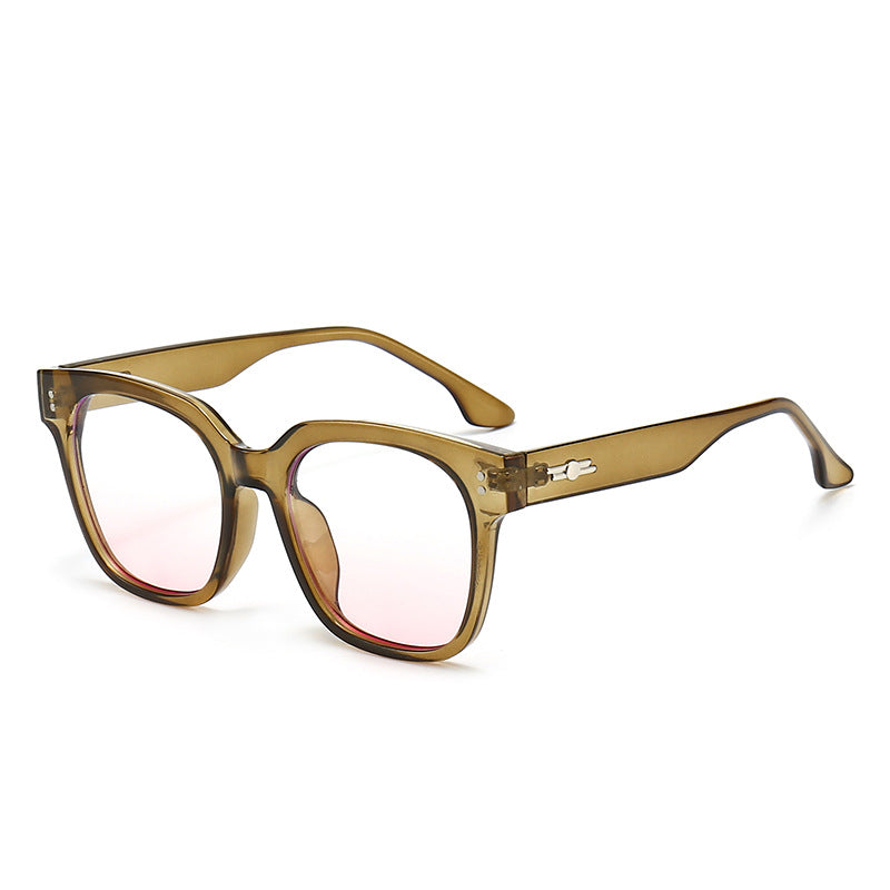 Dame firkantet solbrille med stilig ramme Luvikno