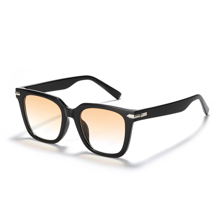 Dame moteriktig quadratisk solbrille med høykvalitets glass Luvikno