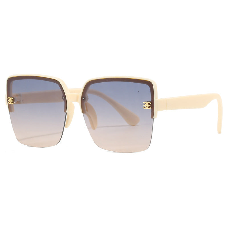 Dame oversized kvadratisk solbrille med høykvalitets linser Luvikno