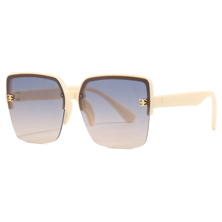 Dame oversized kvadratisk solbrille med høykvalitets linser Luvikno