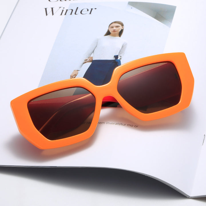 Damer Ekstravagant Geometrisk Solbrille Luvikno