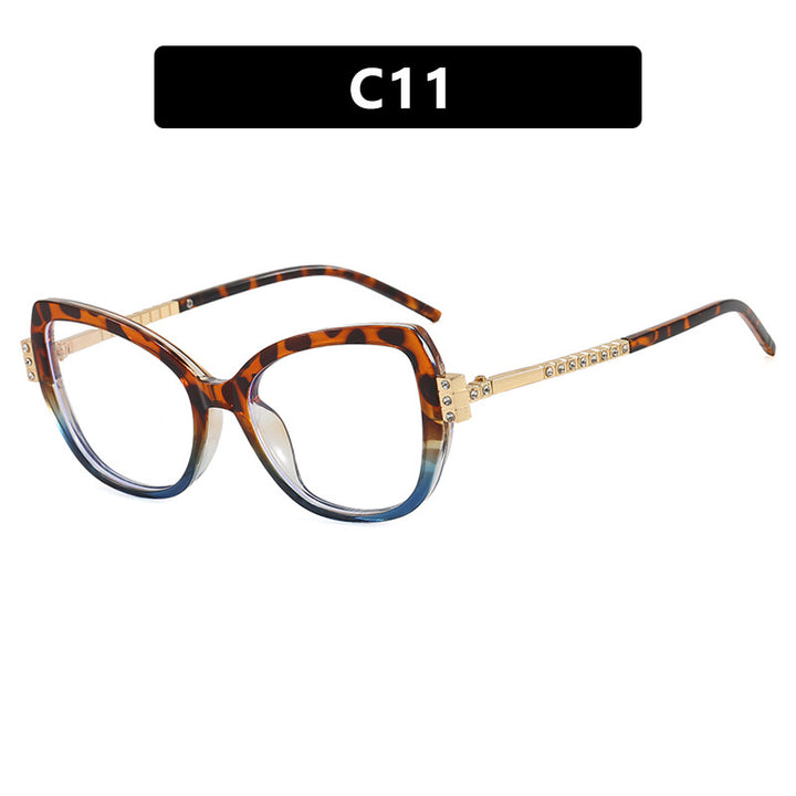 Dame oversized solbrille med beskyttende UV-filter og elegante aksenter Luvikno