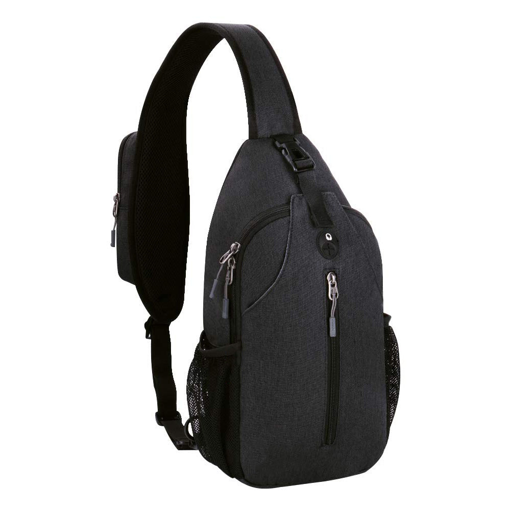 Unisex Sling Ryggsekk med ergonomisk design og flere rom Luvikno