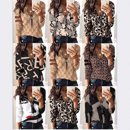 Luvik | Naisten muodikas paita kätevällä vetoketjulla