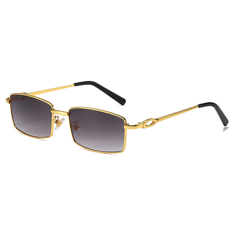 Damer elegante halvrammebrille med fint metallramme Luvikno
