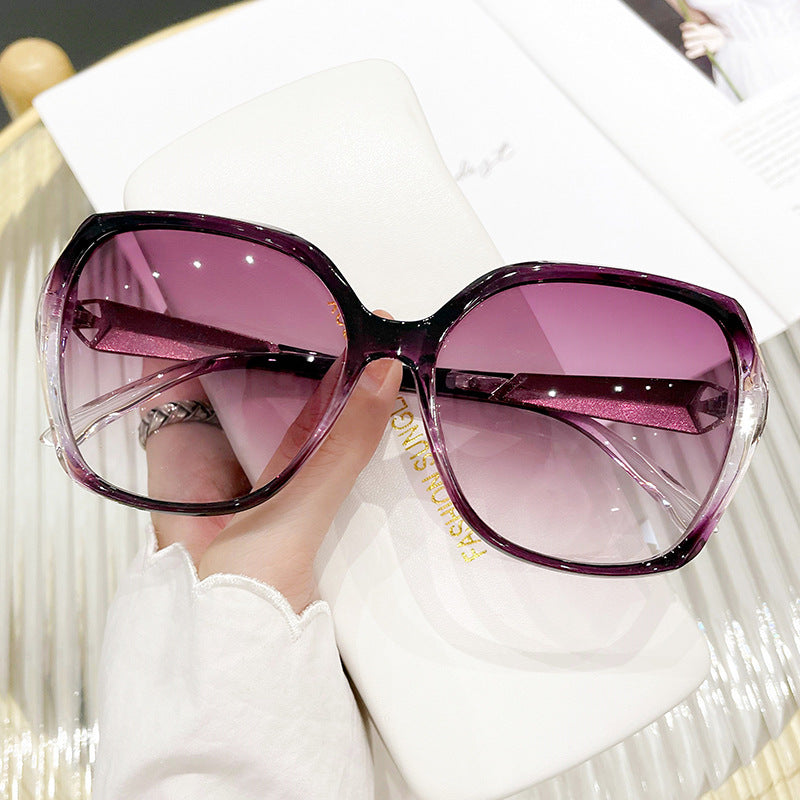 Dames store solbriller i elegant sommerfugl design Luvikno