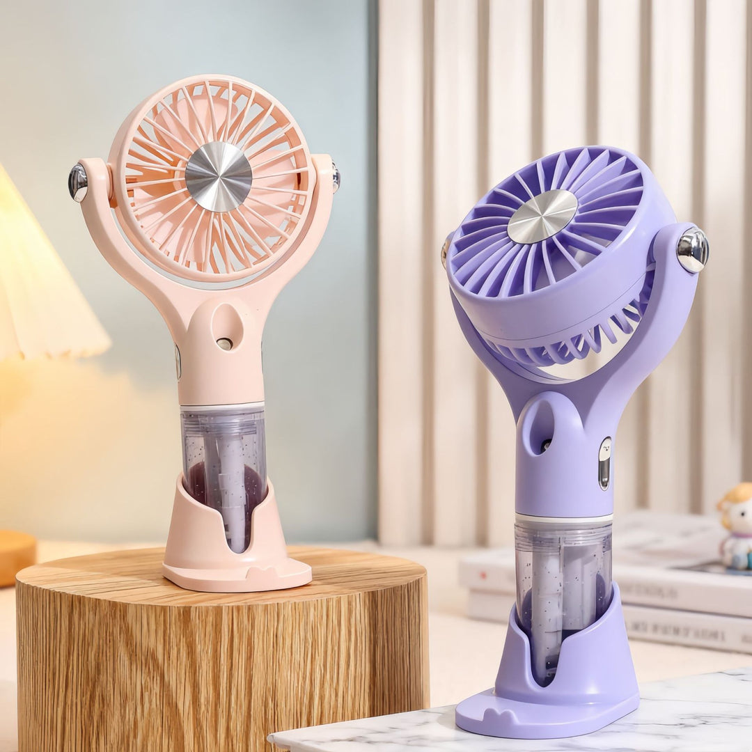 Damen bærbar sprayvifte med ergonomisk design og USB-tilkobling Luvikno