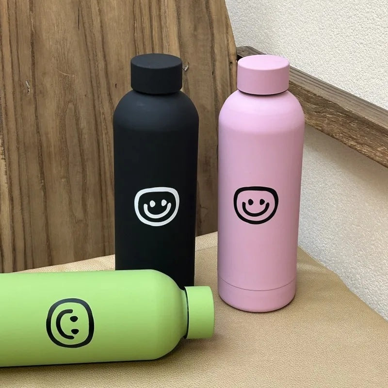 Dame-isoleringsflaske med kreativt Smiley-design Luvikno