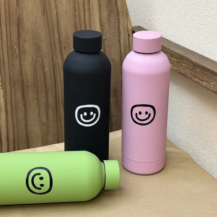 Dame-isoleringsflaske med kreativt Smiley-design Luvikno