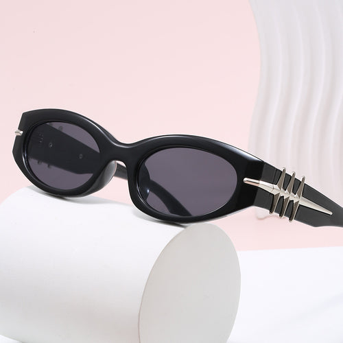Dame elegant Cat-Eye solbriller med moteriktige aksenter Luvikno
