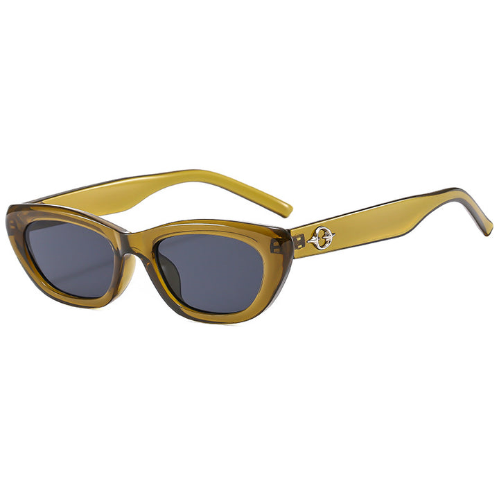 Dame eksklusive cat-eye solbriller med stilige detaljer Luvikno