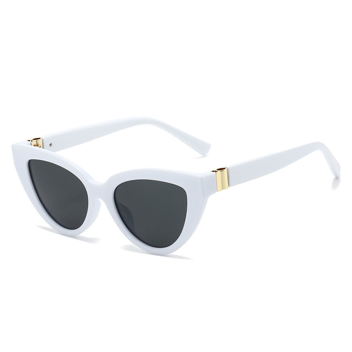 Dame Cat-Eye solbrille med høyverdig UV-beskyttelse og luksuriøs design Luvikno