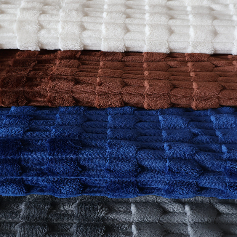 Dame Koselig Struktur-Fleece-Teppe Luvikno