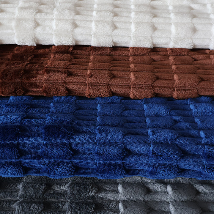 Dame Koselig Struktur-Fleece-Teppe Luvikno