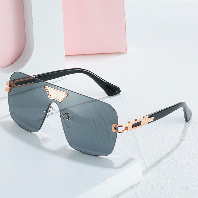 Damer moterik oversized solbriller med spesialramme og UV-beskyttelse Luvikno