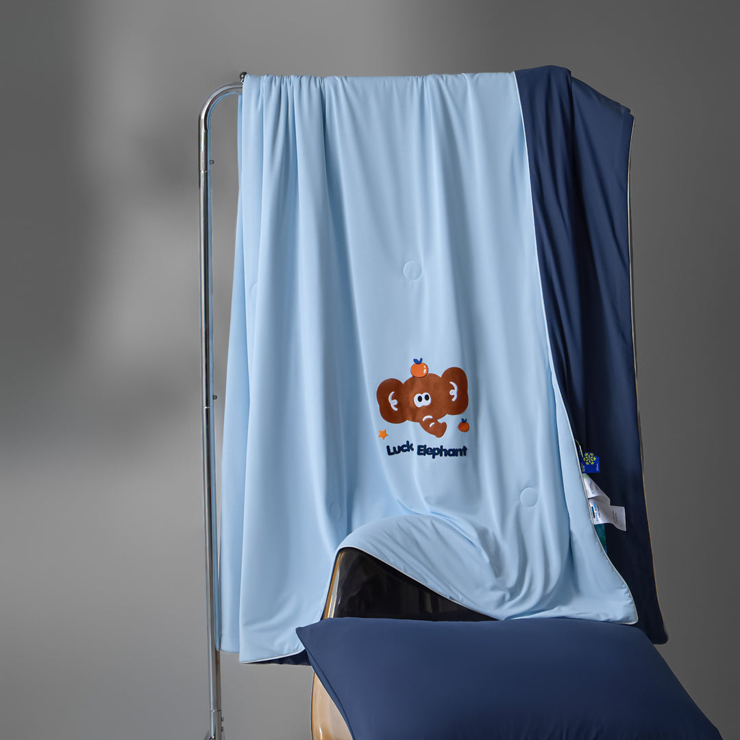 Dame koselig mikrofiberpledd med glad motiv Luvikno