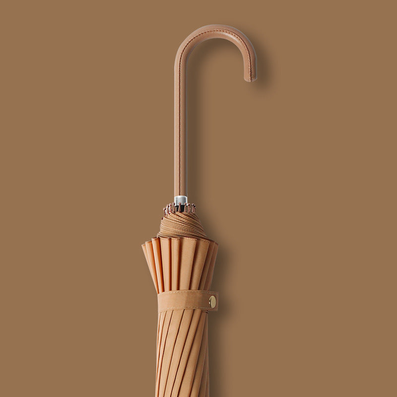 Damer elegant og vindtett paraply med ergonomisk håndtak Luvikno