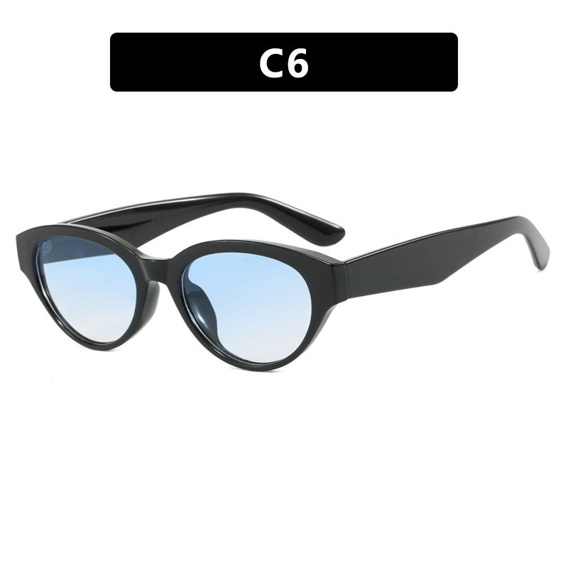 Dame Cat-Eye solbriller med beskyttende UV-filter og elegant ramme Luvikno