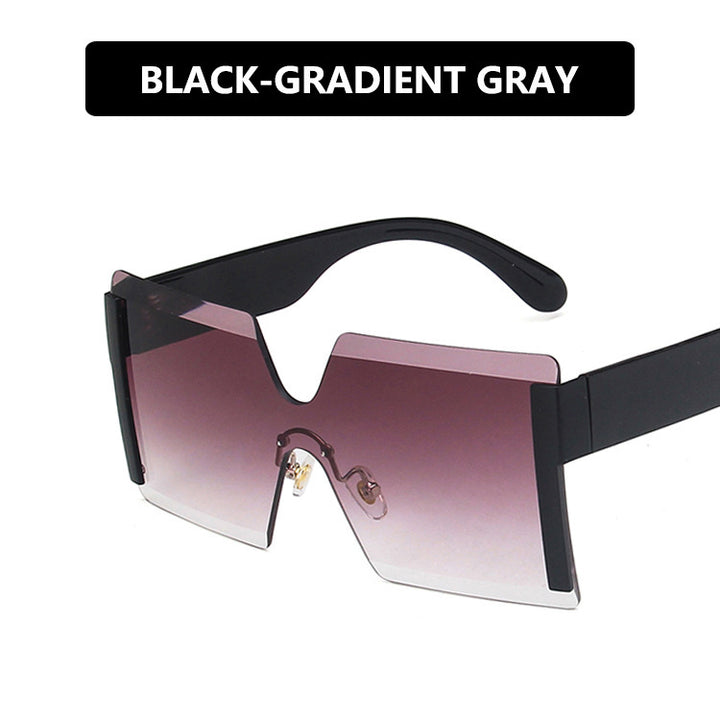 Dame futuristisk oversized solbrille med markant design Luvikno