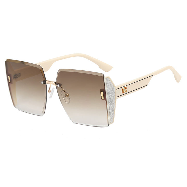 Dame Oversized Glamour Solbrille Luvikno
