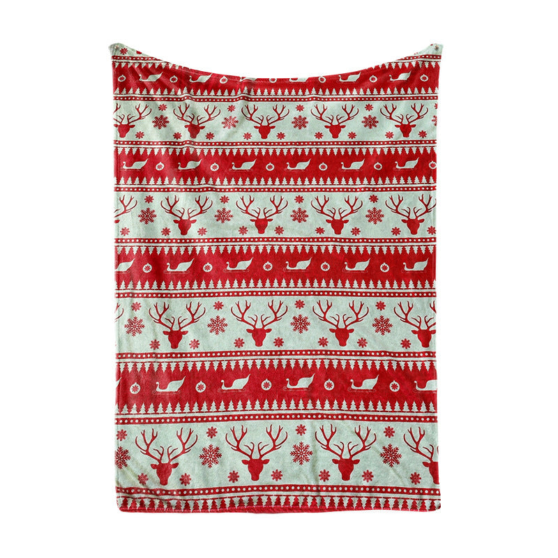 Dame juleserviett med festlig tre- og gave-design Luvikno