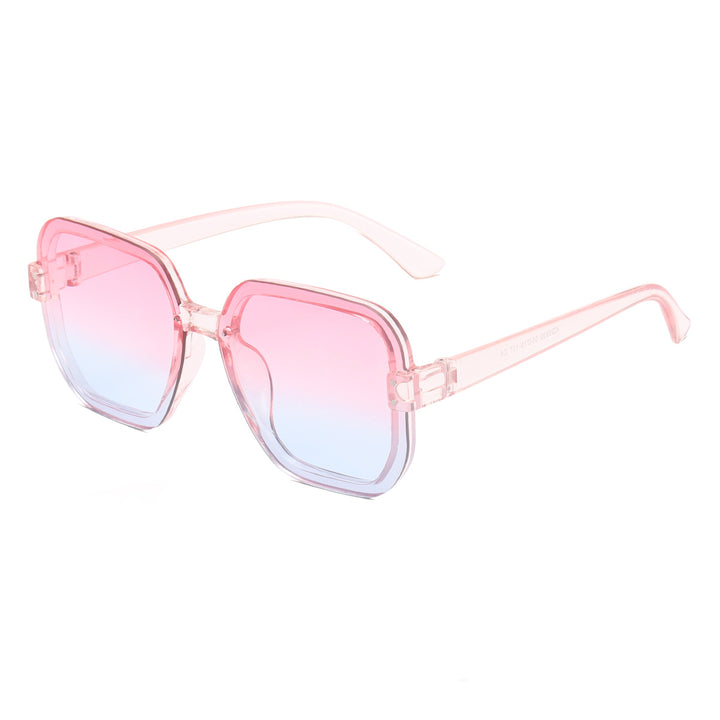Dame modische quadratiske solbriller med gradient glass Luvikno
