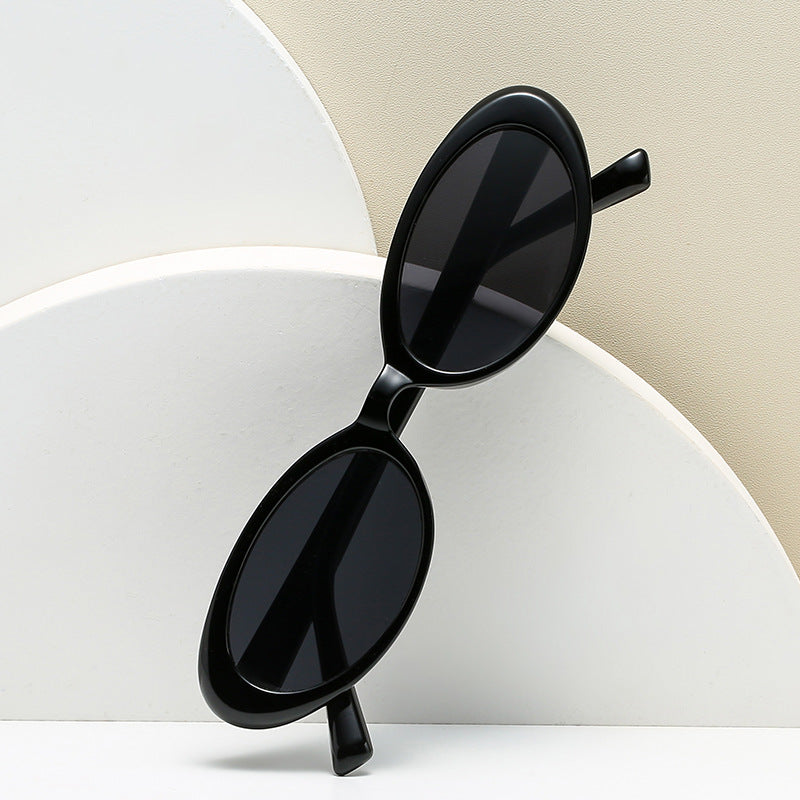 Dame elegant Cat-Eye solbriller med unik dyreprint Luvikno