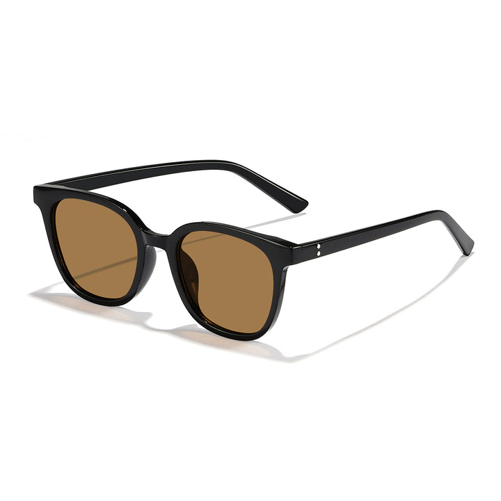 Dame trendy solbriller med bred ramme Luvikno