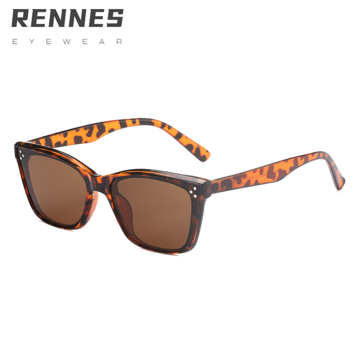 Dame retro-inspirert solbrille i iøynefallende mønster Luvikno