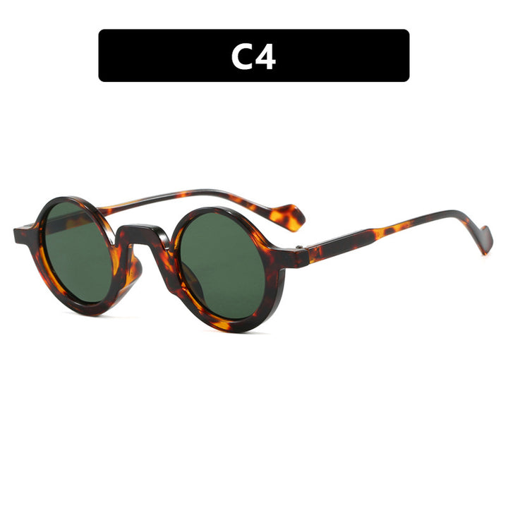 Damer rund solbrille med innovativ design og UV-beskyttelse Luvikno
