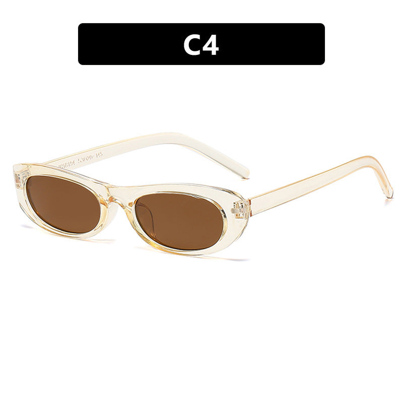 Dame moteriktig solbrille i elegant cat-eye stil Luvikno