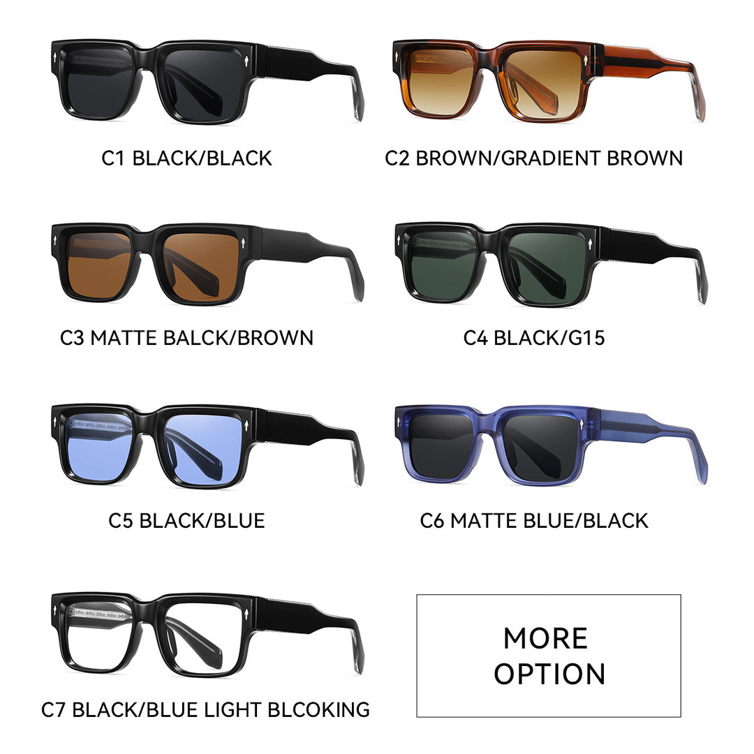 Dame solbrille i moderne, kantet design Luvikno