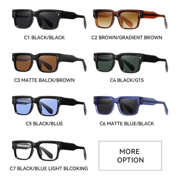 Dame solbrille i moderne, kantet design Luvikno