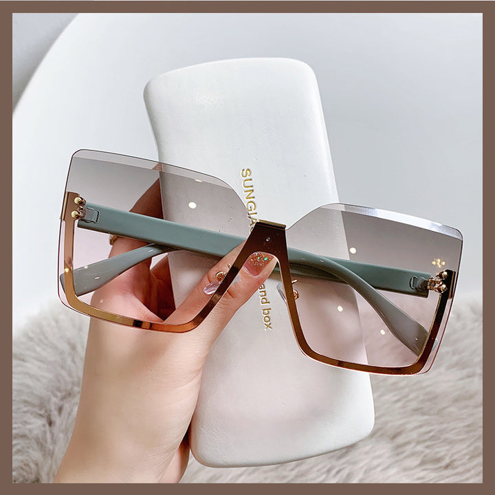 Dames oversized solbriller i moderne design med UV-beskyttelse Luvikno