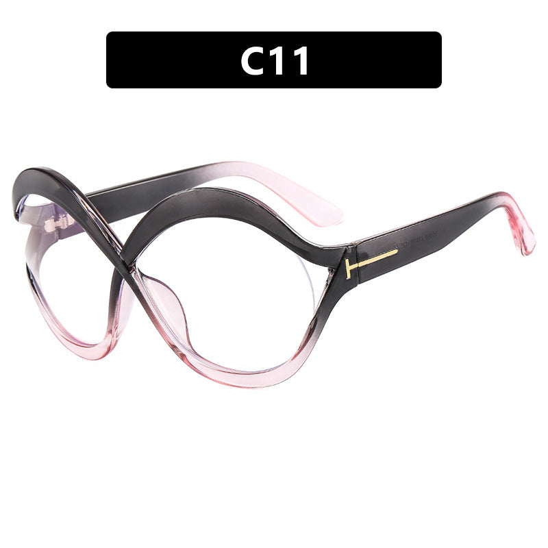 Dame ekstravagant formet solbrille Luvikno