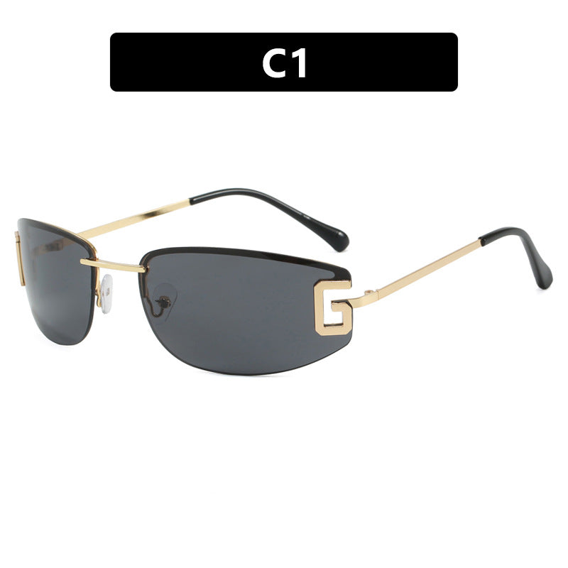 Dame futuristisk solbrille med sporty design og UV-beskyttelse Luvikno