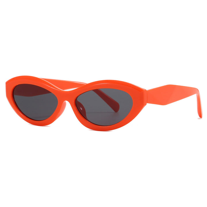 Dame cat-eye solbriller med bred ramme og UV-beskyttelse Luvikno