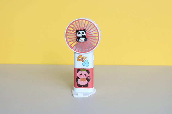 Unisex Bærbar Håndvifte i søtt Panda-design Luvikno