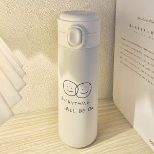 Damen Isolier-Trinkflasche mit süßem Tierdesign und praktischem Klappdeckel Luvikno