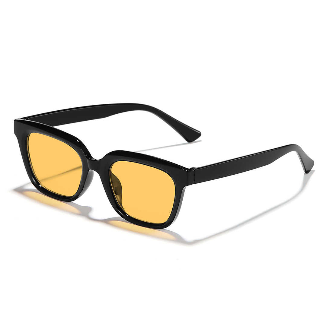 Dame Moderne firkantet solbriller med stilfull ramme i transparent Luvikno