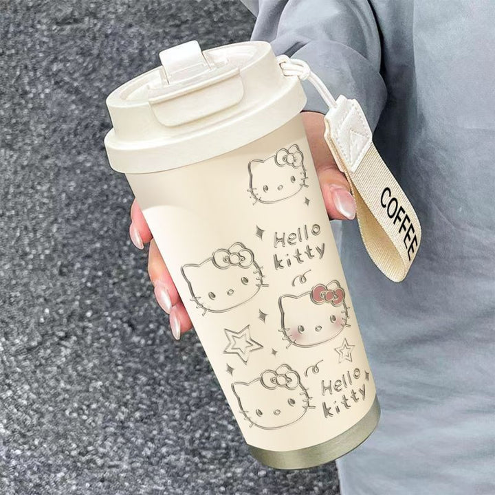 Dame isolasjonskop med praktisk bærehåndtak og sjarmerende Hello Kitty-design Luvikno