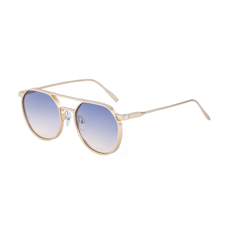 Dame moterik solbrille i stilfullt rundt design Luvikno