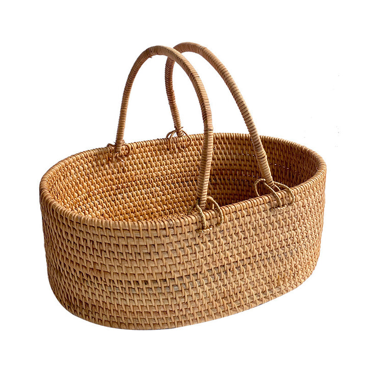Damer Håndlaget Rattan Kurv Luvikno